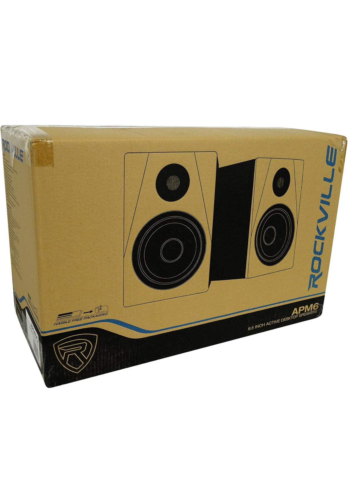 Rockville Apm6c 6.5" 2-Way 350W Active/Powered USB Studio Monitor Speakers Pair
