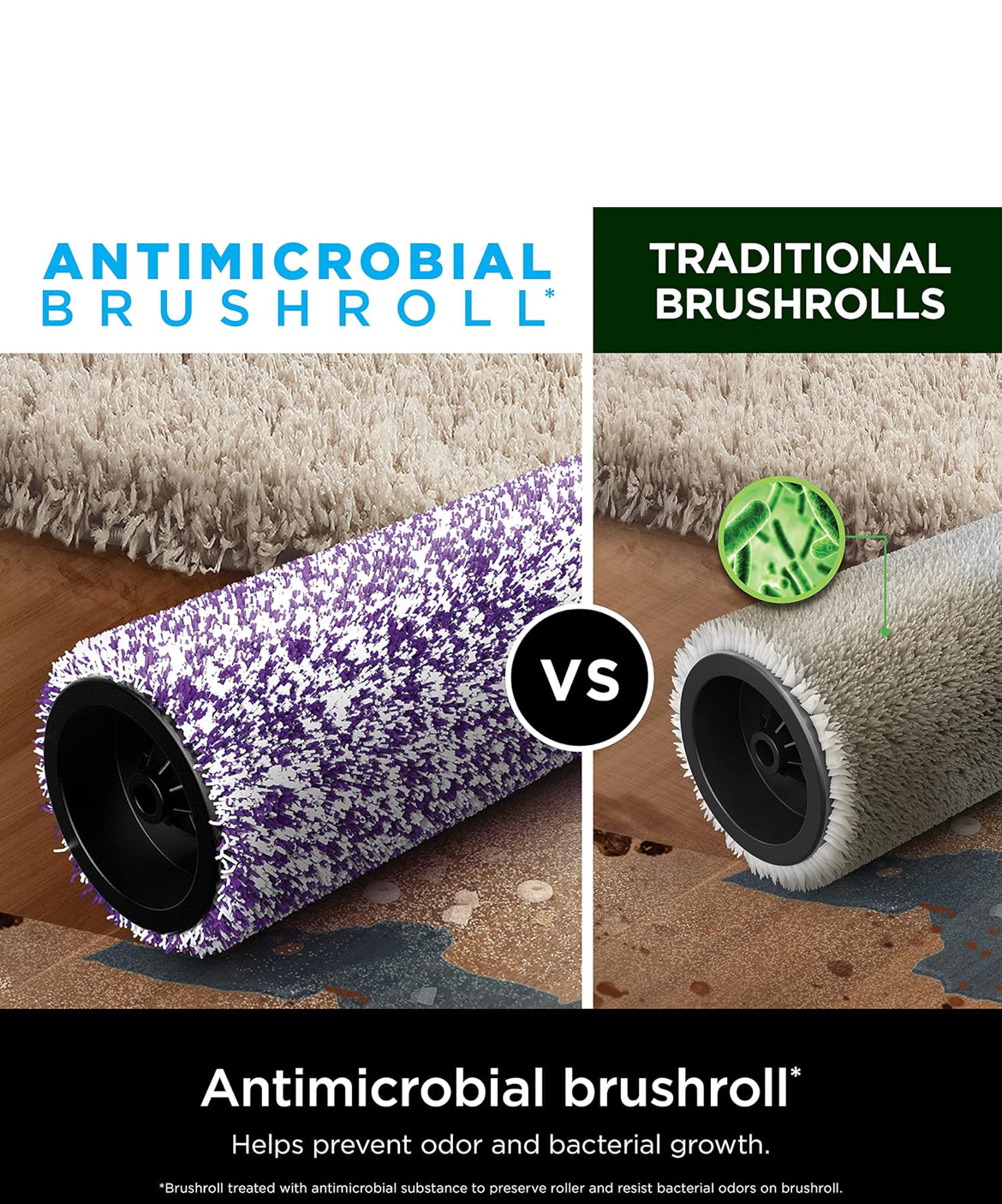 Shark HydroVac Antimicrobial Brushroll* & 2-Pack Filter Bundle - Purple/White