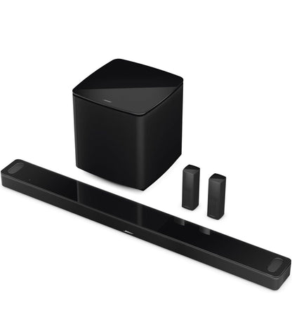 Bose Smart Ultra Soundbar, Surround System Dolby Atmos Plus Alexa en Google Voice - Swart