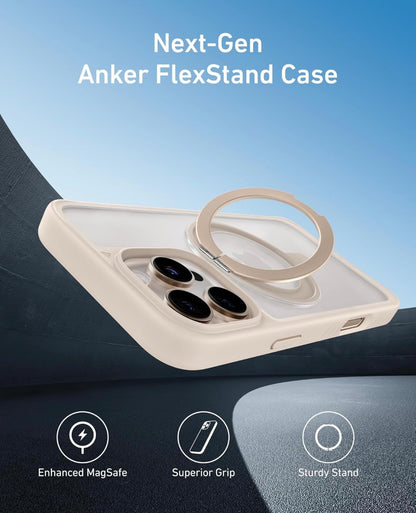 Anker Ultra Magnetiese vir iPhone-houer met Stewige 360°-ringstaander (Karamel)