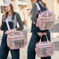 Clear Beach Bag Travel Tote Transparent Backpack for Women Girls Stadium Approved Crossbody Messenger Shoulder Handbag