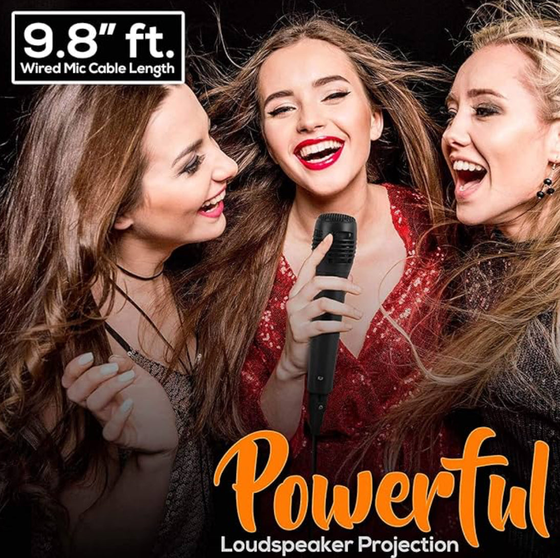 Portable Bluetooth PA Speaker System - 1000W w/Microphone in, Party Lights, USB SD Card Reader, FM Radio, Wheels - Remote Control
