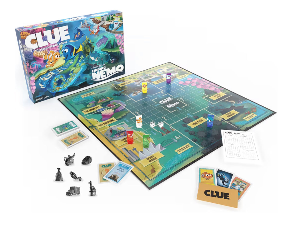 CLUE: Finding Nemo | Collectible Clue Game Based on Disney and Pixar’s Animated Films | Great for Family Game Night