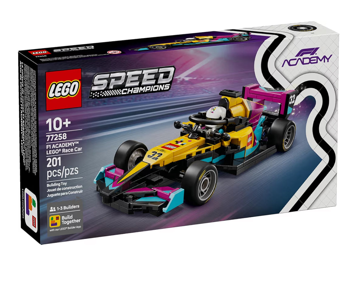 LEGO Speed Champions F1 Renmotor-bou-speelding met F1 Akademie-minifiguur