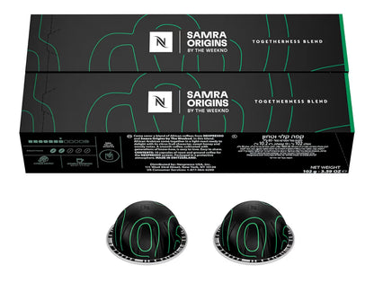Nespresso I Samra Origins deur The Weeknd Vertuo Versnit, Dubbel Espresso, Liggerooster, Brousels 2.7 Oz. -20ET Peule