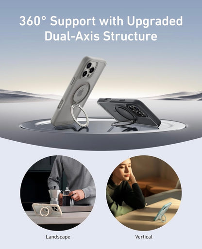 Anker Ultra Magnetiese vir iPhone-houer met Stewige 360°-ringstaander (Karamel)