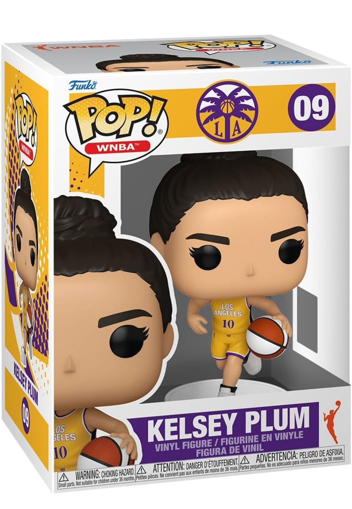 Funko Pop! WNBA: Los Angeles Sparks - Kelsey Plum - Collectible Vinyl Figure