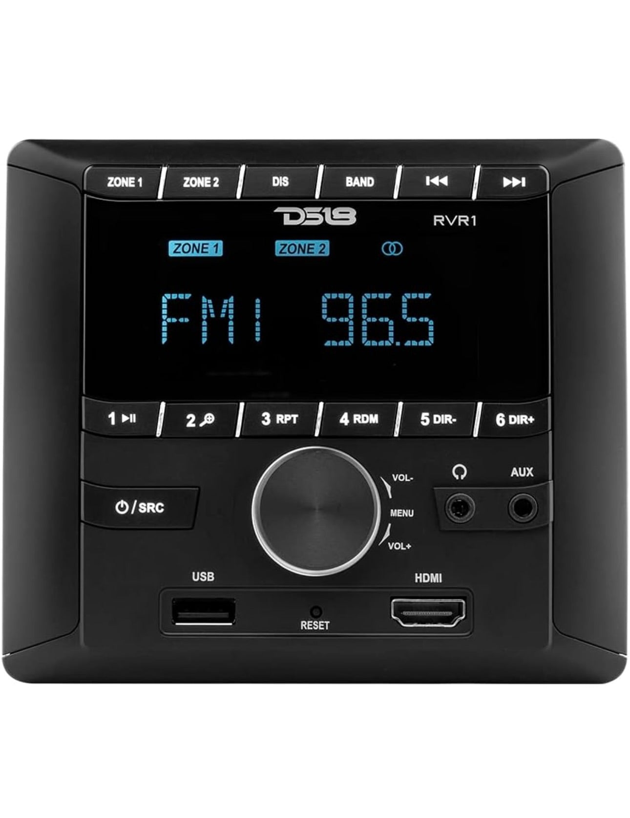 DS18 RVR1 RV Headunit LCD Screen, FM/AM, MP3, USB, HDMI, Bluetooth Receiver for Vehicle RV