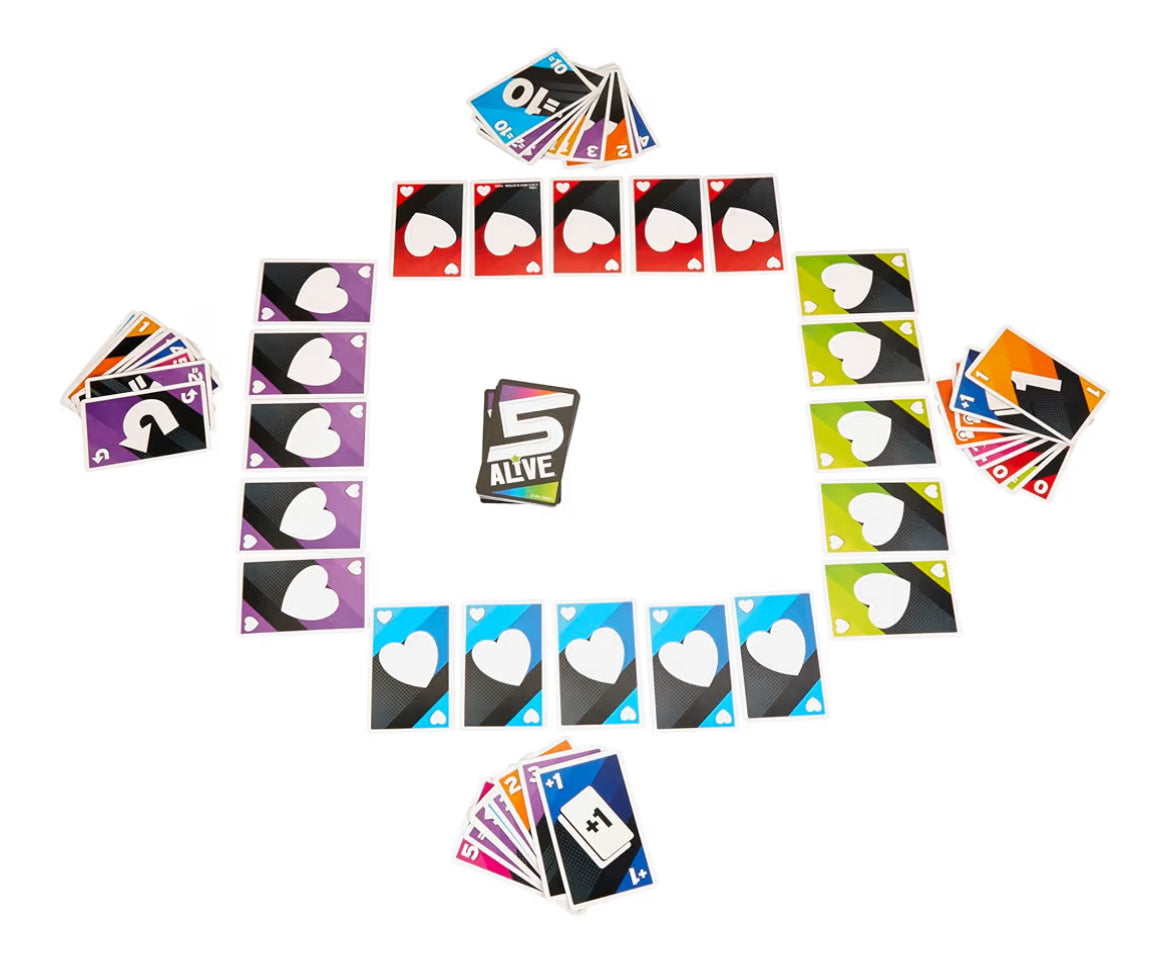 Hasbro Gaming 5 Alive Card Game Fast-Paced for Kids and Families
