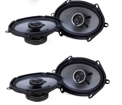 Crunch CS-5768CX 5x7 / 6x8" 250 Watt Volreeks 2-Rigting 4 Ohm Koaksiale Motorluidsprekers (2 Pak)