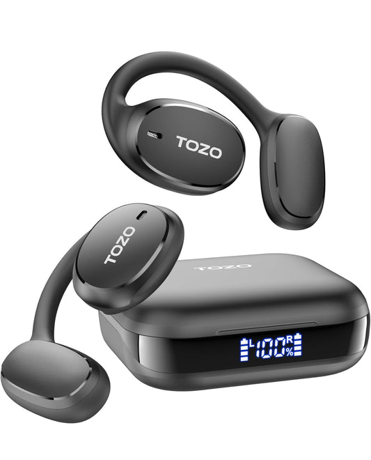 Open Ear Earbuds Bluetooth, AI Translation w/ Real-Time 100+ Languages Translation - Black