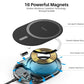 Ultra-Thin Portable Wireless Charger 15W Max Fast Wireless Charging Pad Compatible w/ iPhone / Samsung Galaxy - Dark Gray