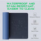 Black Shark Non-Slip Leather Desk Pad, Keyboard Gaming Mouse Mat (31.4" x 15.7" x 0.12"), Large Desk Cover, Waterproof Writing Pad, Suitable for Office, Home - Manta P9 Dark Blue