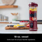 Ninja BC151CR Blast Portable Blender, Cordless, 18oz. Vessel, Personal Blender BPA Free, Leakproof-Lid & Sip Spout, USB-C Rechargeable, Dishwasher Safe Parts - Cranberry Red