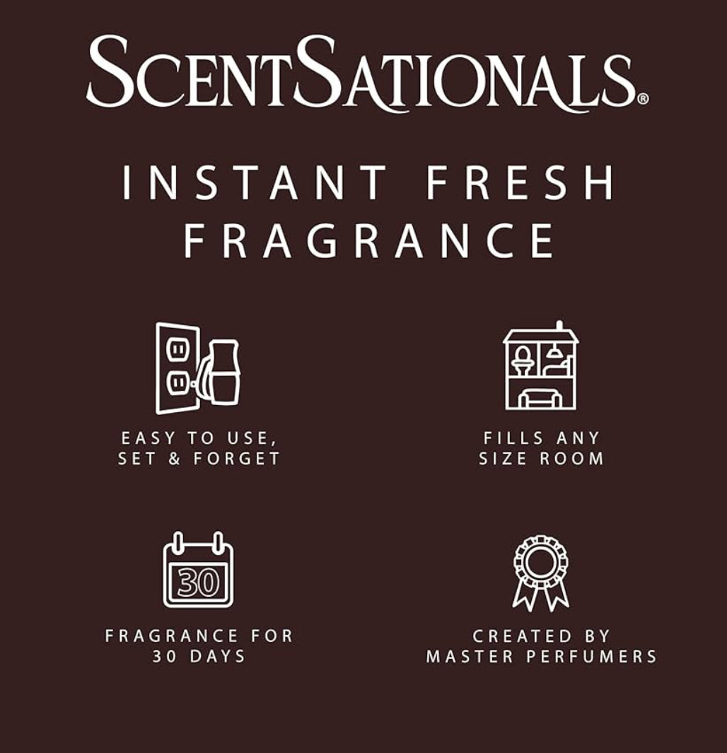 ScentSationals Alchemy Fragrance Oil Plug In Air Freshener Refills 3-Pack - Works w/ Scentsationals Wall Plugs - Packaging May Vary