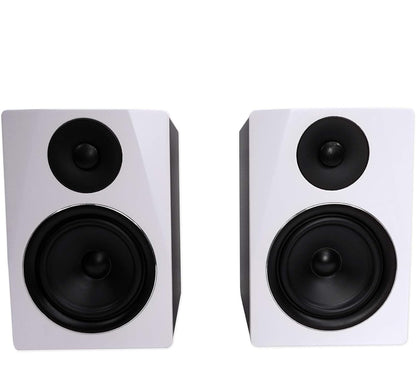 Rockville APM6W Aktiewe USB Studio Monitor Luidsprekerpaar in Wit, 6.5", 2-Rigting, 350W, EQ, MDF Hout, RCA/XLR