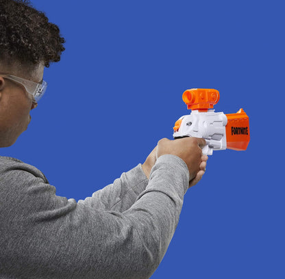 Nerf Fortnite SR Blaster - 4-Dart Hammer Action - Includes Removable Scope and 8 Official Nerf Elite Darts - for Youth, Teens, Adults