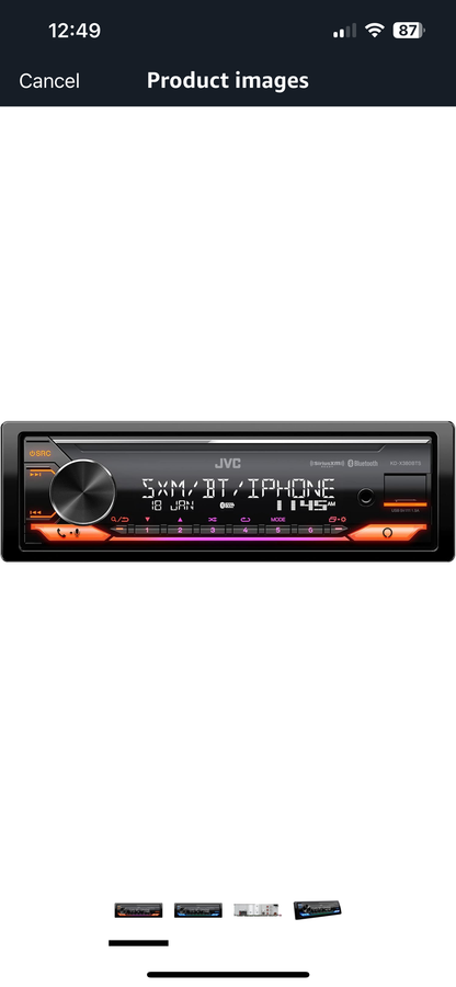 JVC KD-X380BTS Digitale Mediakarontvanger met Bluetooth, USB, SiriusXM, Amazon Alexa