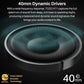 Hybrid Active Noise Cancelling Headphones, Wireless Over Ear Bluetooth, 40H Playtime, Hi-Res Audio Custom EQ, Comfort Fit Ear Cups (Black)