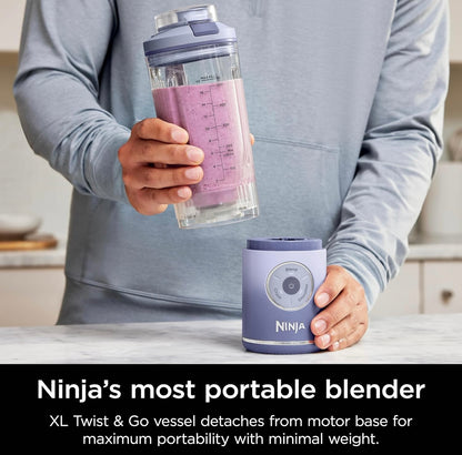 Ninja Blast Max, Draagbare Blender + Draai & Gaan, Persoonlike Smoothies, Meng, Yskneus, 3 Programme, Koordloos, 650 ml - LAVENTEL