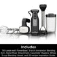 Ninja Hand Mixer, Immersion Blender, Foodi Power Mixer System, 750-Peak-Watt Handheld Emulsion Blender & Electric Hand Mixer Combo - Black CI101