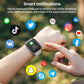 S2 44mm Smart Watch Alexa Built-in Fitness Tracker w/ Heart Rate and Blood Oxygen Monitor, Waterproof HD Touchscreen - Space Gray