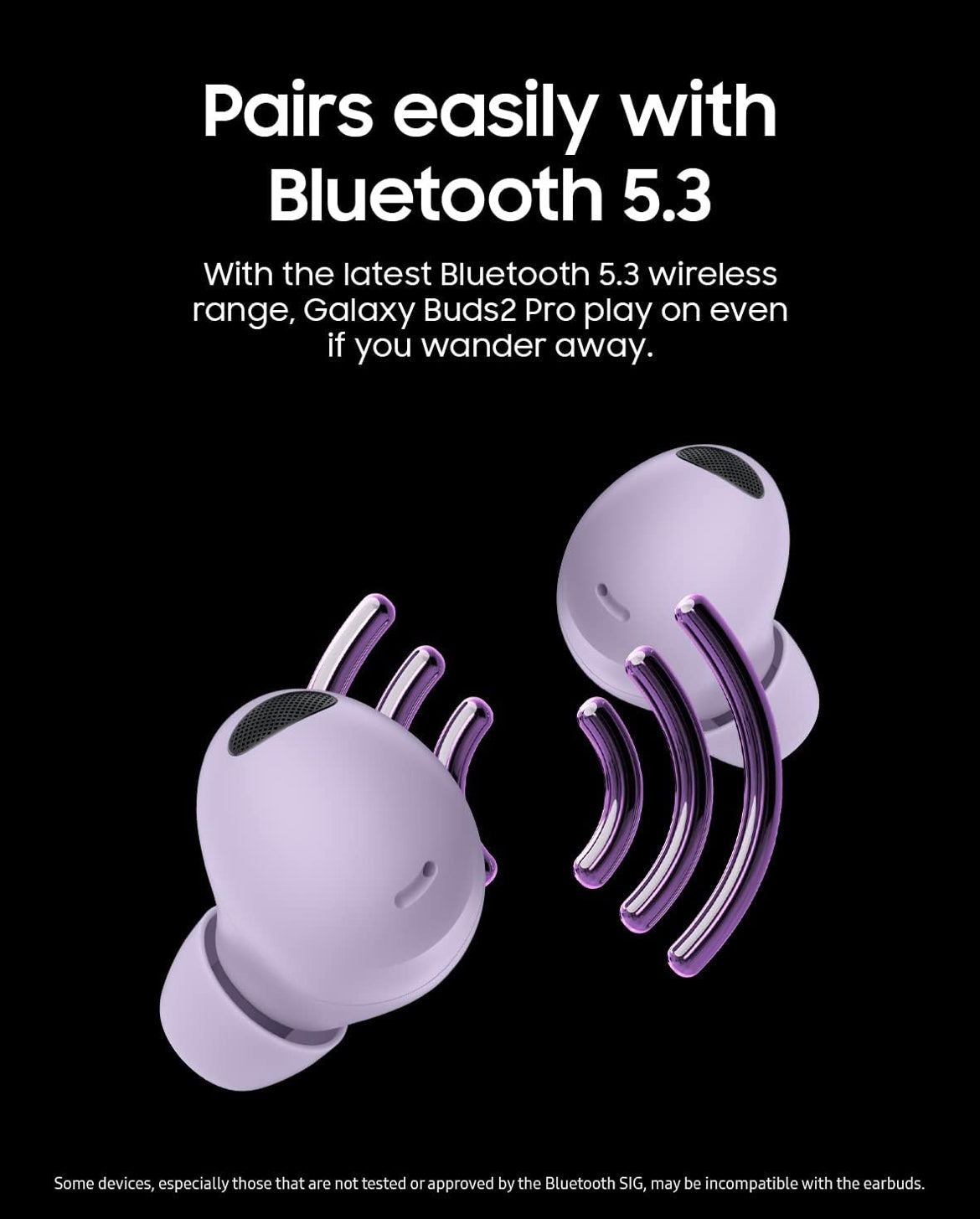 SAMSUNG Galaxy Buds 2 Pro Ware Draadlose Bluetooth-oordopjes m/ Geraasonderdrukking, Gemaklike Oorpasklaarheid, HD Stem, Gespreksmodus, IPX7 Waterbestand, Grafiet (Opgedateer)