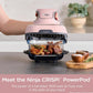 Ninja Crispi 4-in-1 Portable Glass Air Fryer Cooking System, 4 QT & 6 Cup Glass Containers with Storage Lids- Pink, FN101PK
