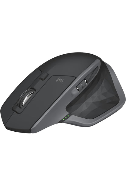 Logitech MX Master 2S Bluetooth Edition Koordlose Muis – Gebruik op Enige Oppervlak, Hipervinnige Rol, Ergonomies, Herlaaibaar, Beheer Tot 3 Apple Mac- en Windows-rekenaars – Grafiet