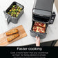 Ninja DoubleStack XL Smart 2-Basket Air Fryer, Smart Cook System, DoubleStack Technology Cook 10 QT, 6-in-1, Smart Finish & Match Cook, Air Fry, Broil, Bake (SL451)