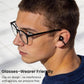 Open Ear Clip Earbuds, Lightweight Comfort 40H Play BT w/ Smart Digital Display - Black