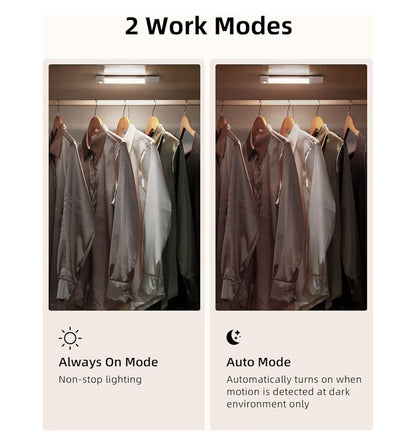 3 Pack 7” Motion Sensor Light Indoor, Wireless Under Lighting, 30 LED Rechargeable Lights, Dimmable, 3 Color Temperatures