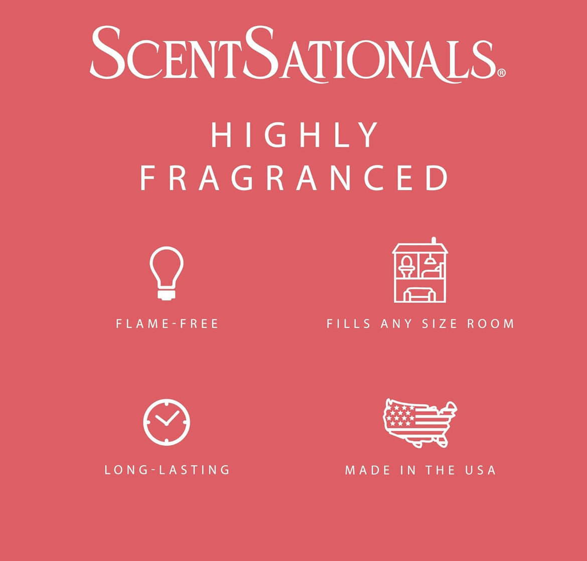 ScentSationals Tropical Escape Scented Wax Melts - Peach, Bergamot, & Pineapple - 10oz (PACK OF 4)
