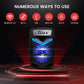 Portable Bluetooth PA Speaker System  600W Rechargeable 10” Subwoofer 1” Tweeter, Recording Function, Mic In Party Lights USB/SD Radio