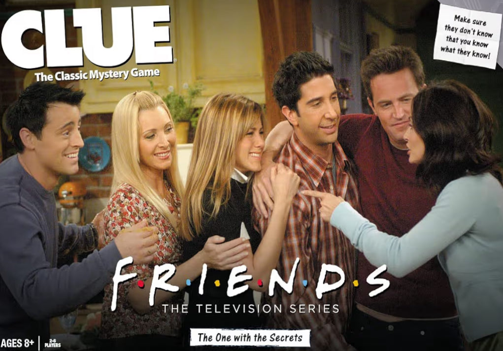 CLUE:Solve The Mystery in This Collectible Clue Game | Featuring Characters & Locations from Friends TV Sitcom Series