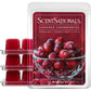 Scentsationals Wax Melts Strong Scent - Sugared Cranberries - Long Lasting Scented Melts for Warmers - 10oz (PACK OF 4)