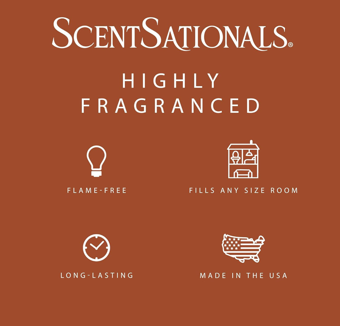 Scentsationals Wax Melts, Wax Cubes Strong Scent – Getaway Collection Desert Rose – Long Lasting Scented Melts for Warmer - 10oz (Pack of 4)