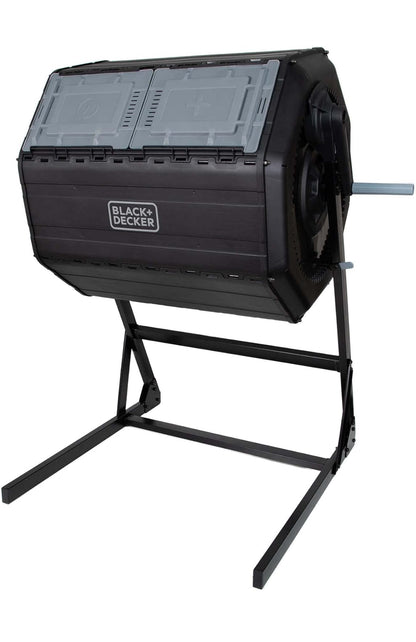 BLACK+DECKER 40-liter Dubbelkamer Kompos Tuimelaar Buiten (BDSTGA9701)