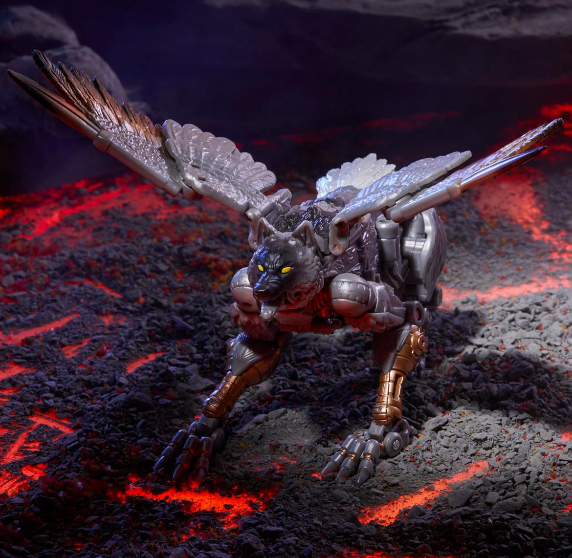 Transformers Legacy United Voyager Klas Beast Wars Universe Silverbolt, 18 cm Omskepbare Aksiefiguur, 8+ Jaar