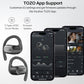 OpenWear Open Ear Headphones, Adjustable Ear Hooks, Ultra Comfort, Bass Bluetooth Headphones 5.4 with Smart Digital Display (Black)