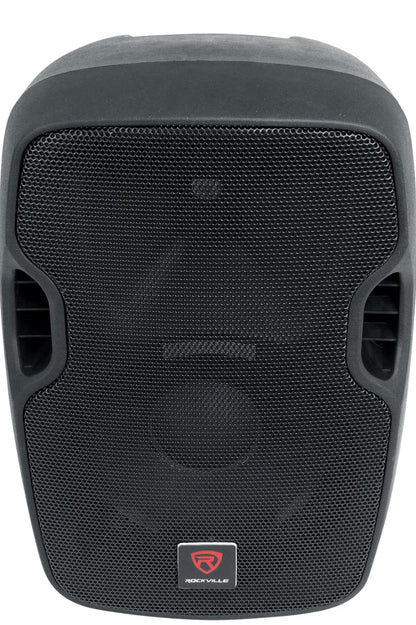 Rockville BPA10 10" 400W Aktiewe PA DJ Luidspreker met Bluetooth, XLR, 1/4", RCA, 1/8" Insette, USB/SD Musiekspeler, Diep Bas, Afstandsbediening Ingesluit