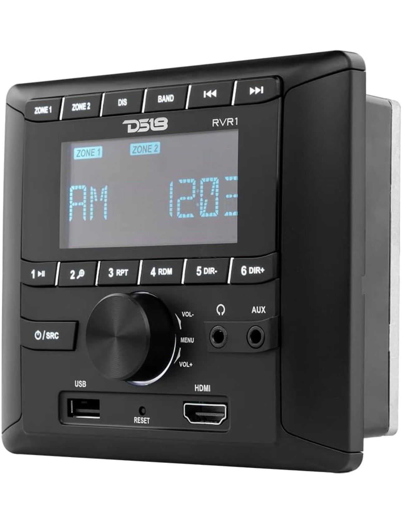 DS18 RVR1 RV Headunit LCD Screen, FM/AM, MP3, USB, HDMI, Bluetooth Receiver for Vehicle RV