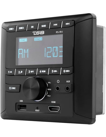 DS18 RVR1 RV Hoofeenheid LCD-skerm, FM/AM, MP3, USB, HDMI, Bluetooth-ontvanger vir Voertuig RV
