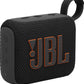JBL Go 4 - Ultra-Portable, Waterproof and Dustproof Bluetooth Speaker, Big Pro Sound with Punchy bass, 7-Hour Built-in Battery, Made in Part with Recycled Materials (Black)