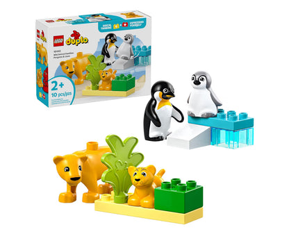 LEGO DUPLO Town Wilde Dierefamilies Pikkewyne & Leeus Bouspeelstel - 10442