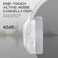 Black Shark JoyBuds Max Active Noise Cancelling Headphones Wireless Over Ear (White)