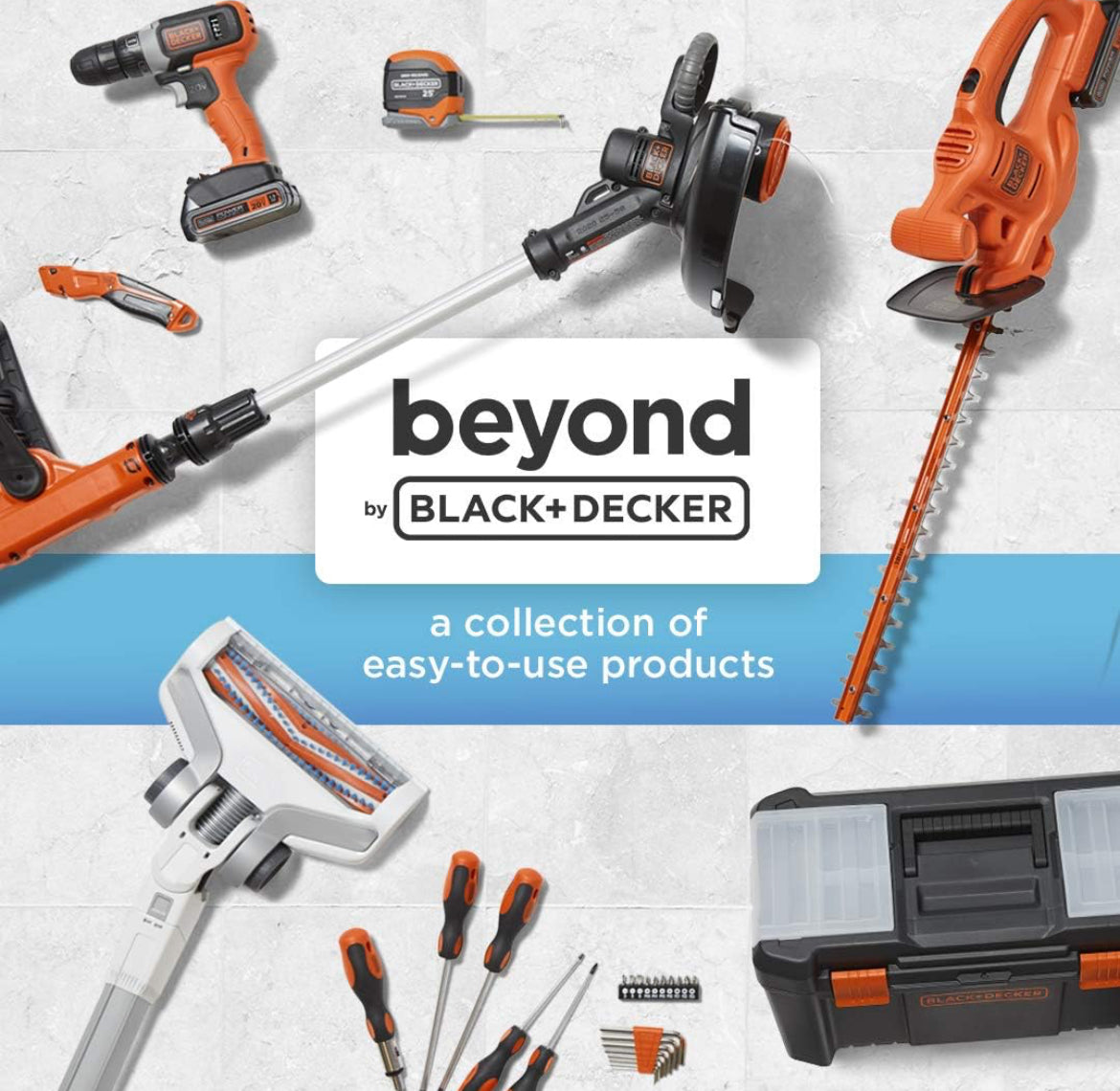 beyond by BLACK+DECKER 20V MAX* Koordlose Bladblaser - Bladblaserstel - Aksiaal, Battery en Laaier Ingesluit - Tuinwerktuie (Modelnommer: BCBL700D1AEV)