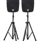 BUNDLE (2) Rockville SPGN128 12" 8-Ohm Passive 2400w DJ PA Speakers PACKAGED