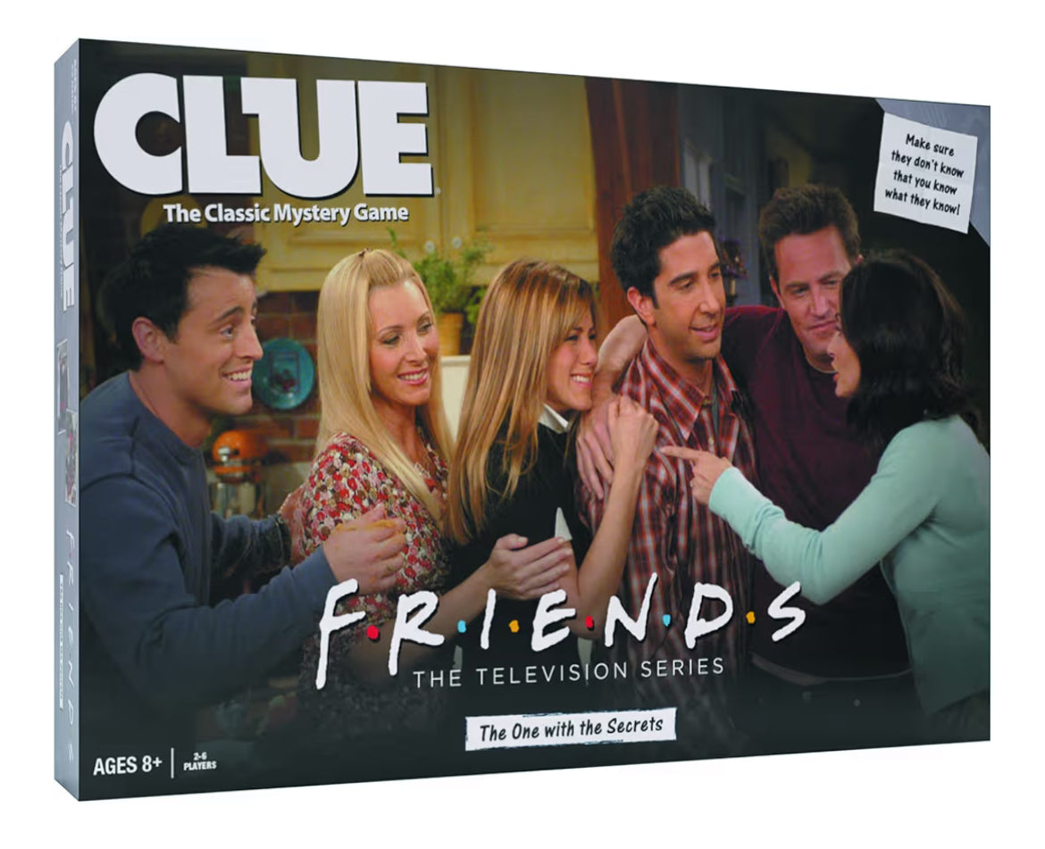 CLUE:Solve The Mystery in This Collectible Clue Game | Featuring Characters & Locations from Friends TV Sitcom Series