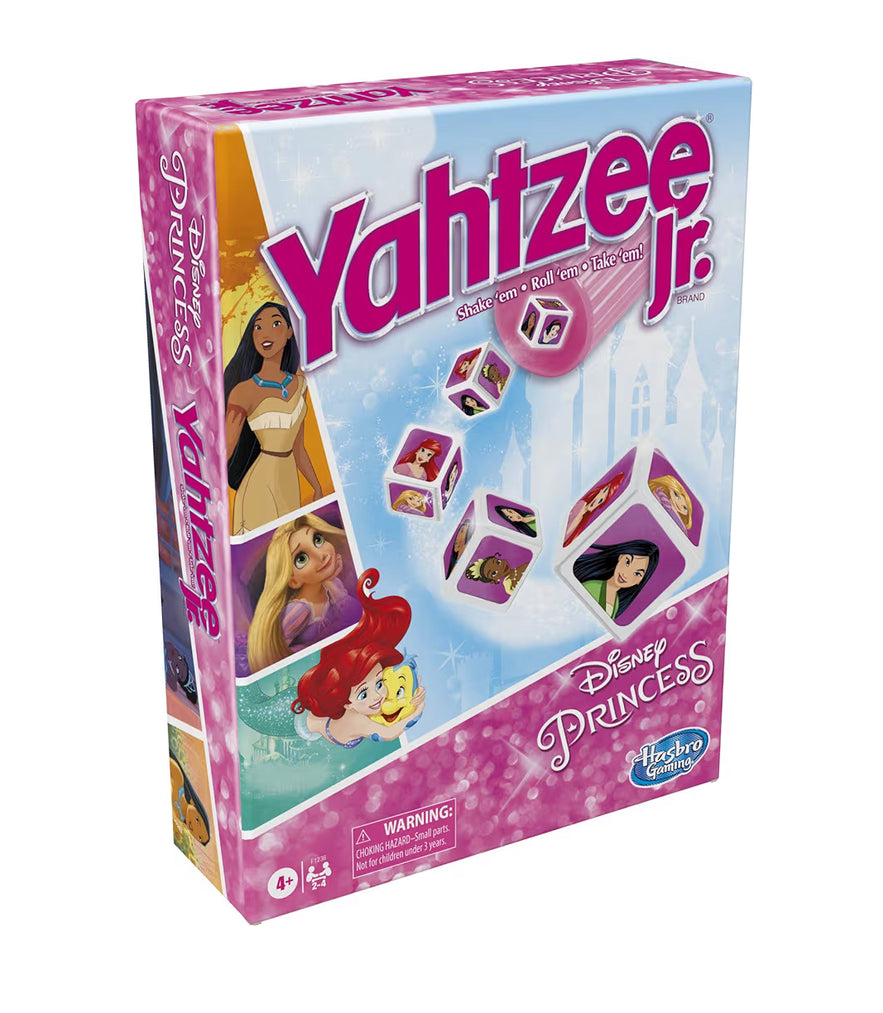 Hasbro Gaming Yahtzee Jr.: Disney Princess Edition Board Game for Kids - Counting and Matching Game for Preschoolers